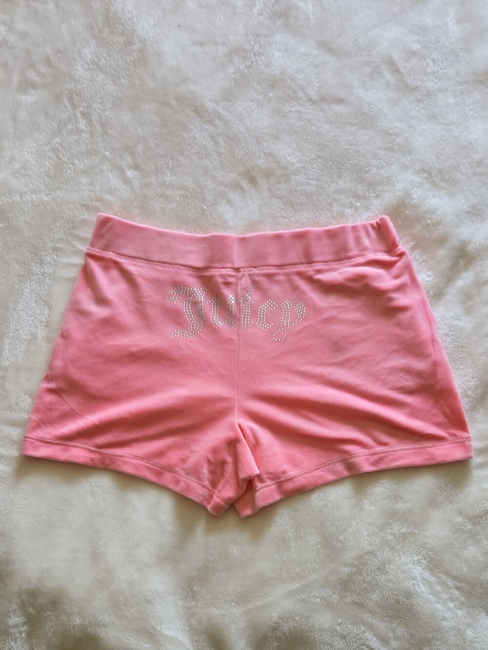 Juicy Couture Pink Rhinestone Logo Bike Shorts